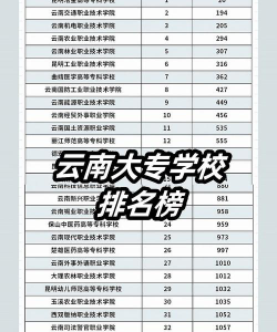 2024云南专科大学排名