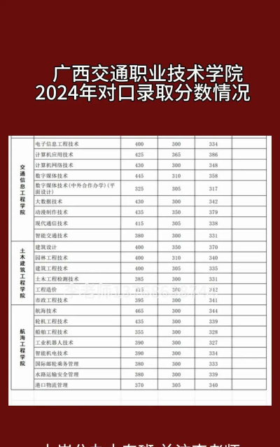 2024年甘肃交通职业技术学院在广西录取分数线