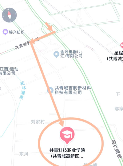 共青科技职业学院有哪几个校区及校区地址公交站点
