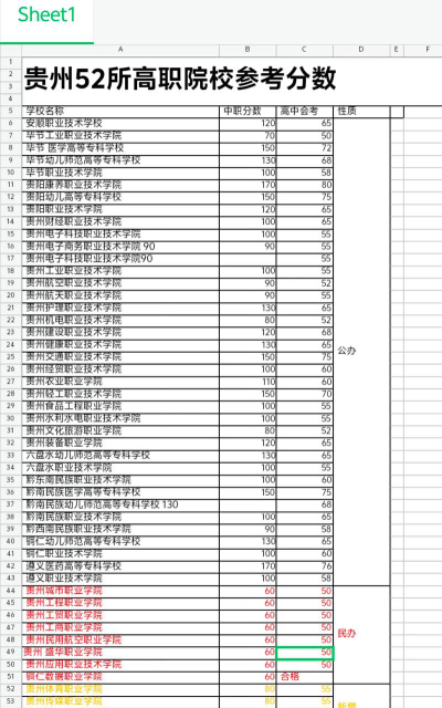 2024承认贵州艺术类统考/联考成绩的学校和专业有哪些