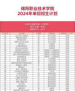绵阳市职高学校2024年招生简章