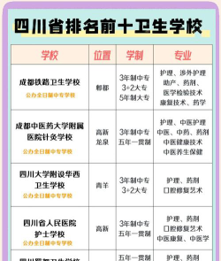 绵阳市卫校有哪些