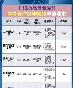 中外合作大学有哪些学校