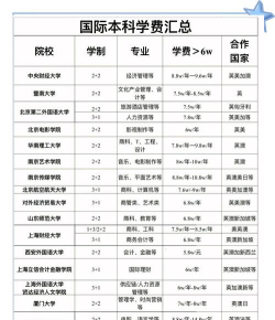 国际本科学费一般多少