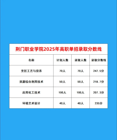 荆门职业学院2024年在贵州录取分数线、对应位次