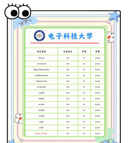 电子科技大学3+1国际本科招生专业