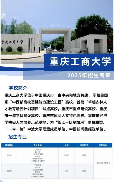 2024重庆工商大学2+2国际本科好考吗
