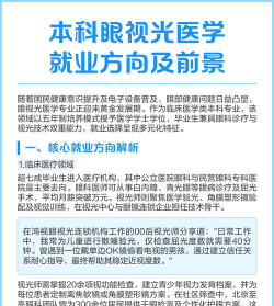 眼视光医学专业就业方向与就业前景怎么样