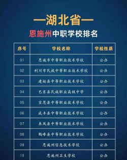 恩施中专学校有哪些