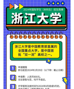 2024浙大留学班入学条件是什么