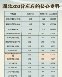 300分左右的好大专有哪些