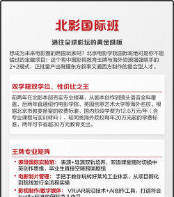 2024北影2+2国际班含金量如何