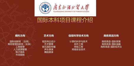 2024广东外语外贸国际本科怎么进