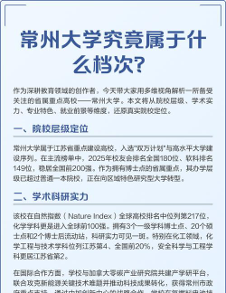 常州大学什么档次