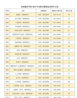 2025年昆明城市学院多少分能考上