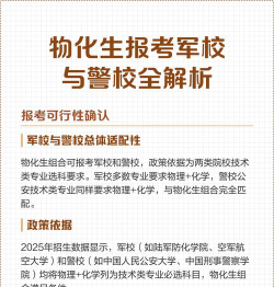物化生可以考军校和警校吗
