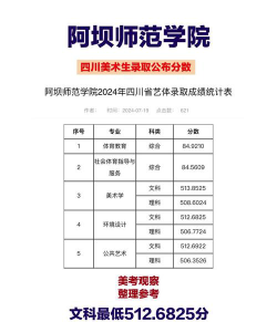 2024年阿坝师范学院在重庆全部专业录取位次、分数线