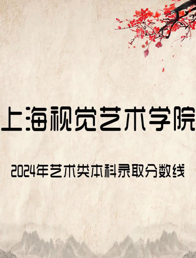2024年上海视觉艺术学院在贵州全部专业录取位次、分数线