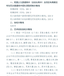 2024年青岛中考200-300分能读哪些学校
