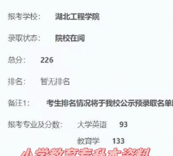 湖北工程学院小学教育专业怎么样