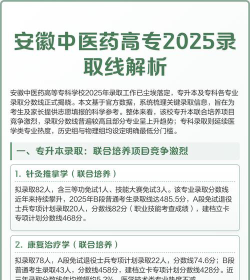 2025安徽中医药高等专科学校录取分数线是多少