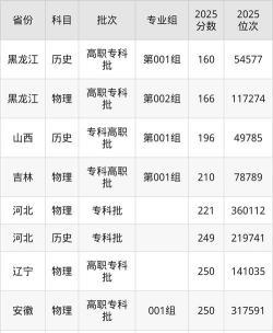 哈尔滨城市职业学院2025录取分数线整理