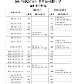 2024年鹤壁中考300分左右读什么学校好