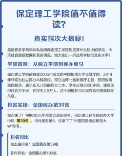 保定理工学院属于什么档次