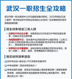 武汉第一职业教育中心2025年哪些专业招生