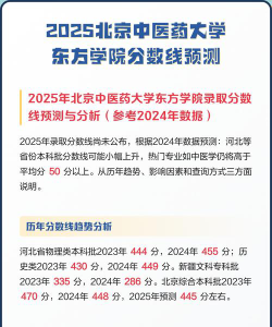 2025北京中医药大学东方学院在浙江招生计划及录取分数线位次分析