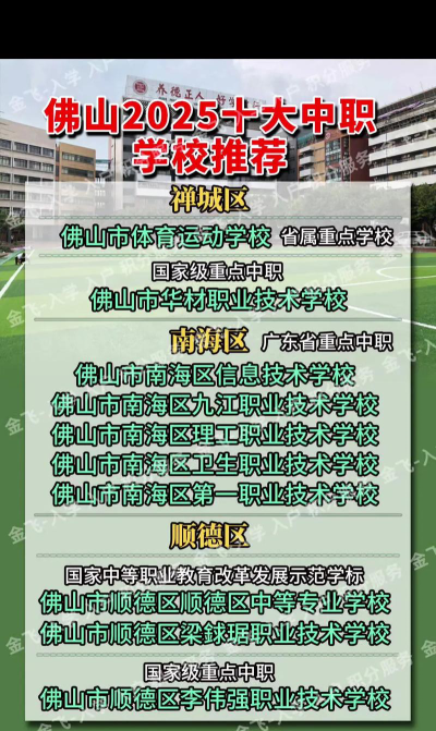 2025佛山职业学校有哪些