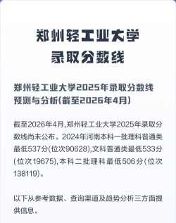 2024年郑州轻工业大学在山东录取分数线