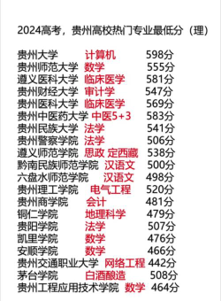 贵州物理类395分能考哪些大学