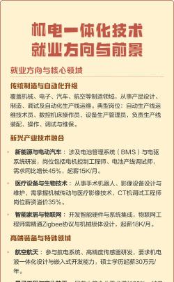 微机电系统工程专业就业方向与前景