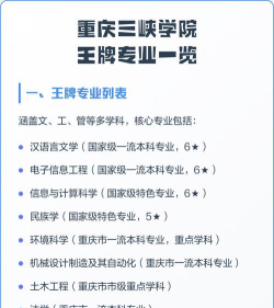 重庆三峡学院开设哪些专业