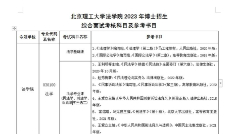 北京理工大学法学专业解读