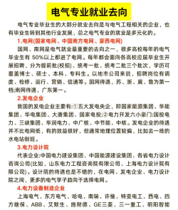电气工程及其自动化专业概述与就业前景展望