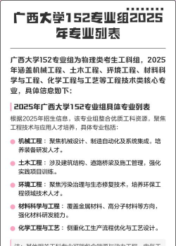 2025年广西大学有有哪些专业推荐