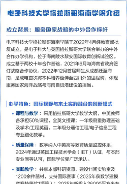 2024年电子科技大学格拉斯哥学院专栏介绍[2025年最新更新]