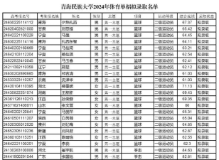 青海民族大学全国各省招生计划