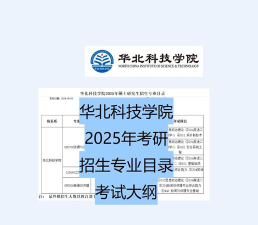 华北科技学院全国各省招生计划