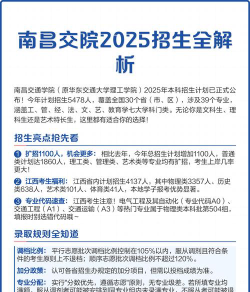 南昌交通学院全国各省招生计划