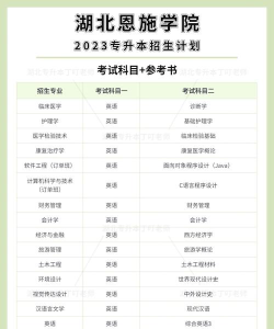 湖北恩施学院全国各省招生计划