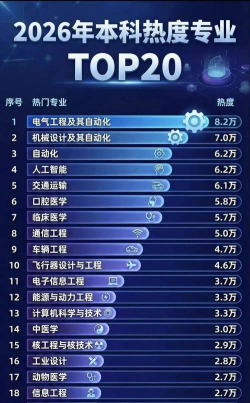 专业热门程度排名怎么写