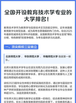 技术教育学专业排名全国
