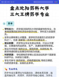 2024沈阳药学专业排名