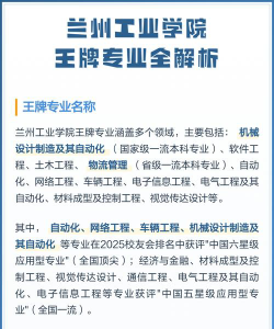 2024兰州工业专业排名