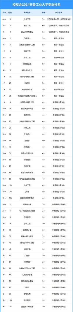 2024工程优势专业排名