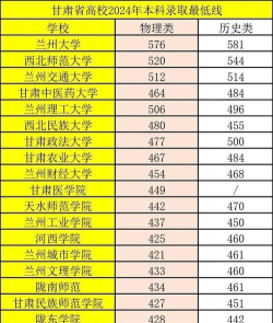 城市管理专业甘肃录取分数线多少分