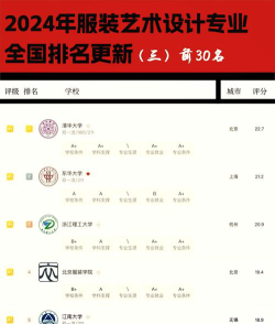 2024设计专业评分表排名